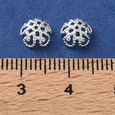 Brass Bead Caps KK-C260-19B-S-1