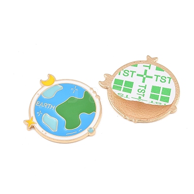 Space Planet Alloy Enamel Cabochons AL-CBA1A6F-07KCG-J-1