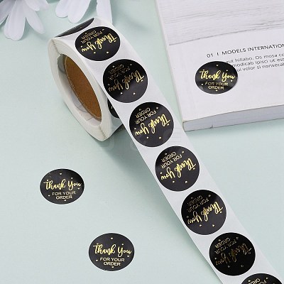 1 Inch Thank You Stickers DIY-P005-D01-1