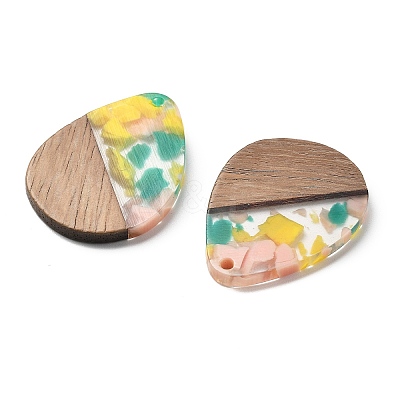 Resin and Walnut Pendants FIND-R051-04H-1
