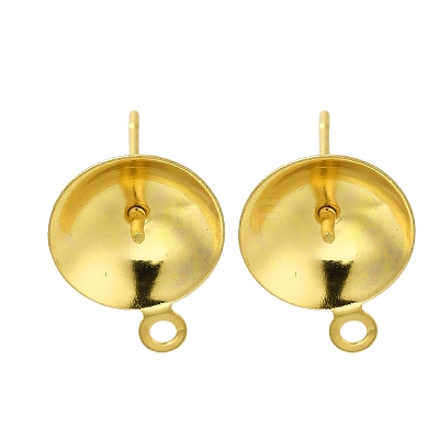 304 Stainless Steel Stud Earring Findings STAS-P370-02F-G-1
