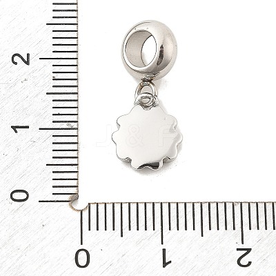 304 Stainless Steel European Dangle Charms STAS-O097-41P-1-1