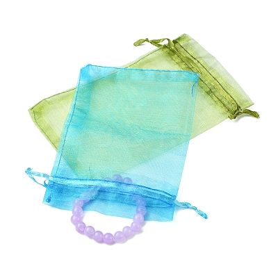50Pcs Organza Bags Jewellery Storage Pouches Wedding Favour Party Mesh Drawstring Gift OP-FS0001-05E-1