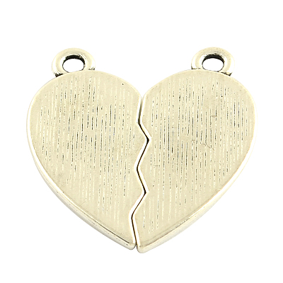Tibetan Style Alloy Split Pendants X-TIBEP-5479-AS-LF-1
