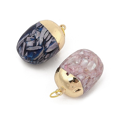 Transparent Epoxy Resin Pendants BSHE-R100-02A-1