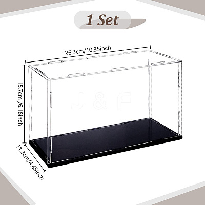 Transparent Plastic Minifigures Display Case ODIS-WH0043-144A-1