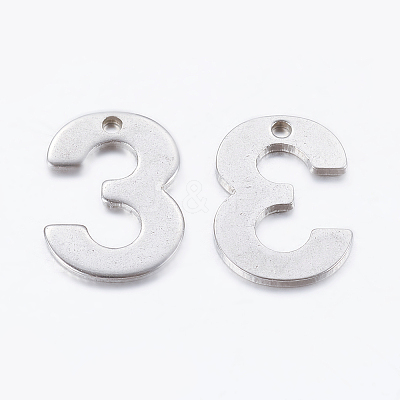Tarnish Resistant 201 Stainless Steel Pendants STAS-F128-01P-3-1