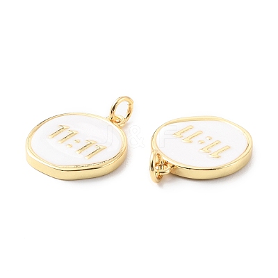 Rack Plating Brass Pendants with Jump Ring KK-F852-22G-1