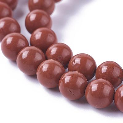 Natural Red Jasper Beads Strands G-F348-01-4mm-A-1