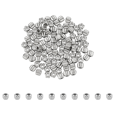 100Pcs 304 Stainless Steel Beads FIND-UN0016-19-1