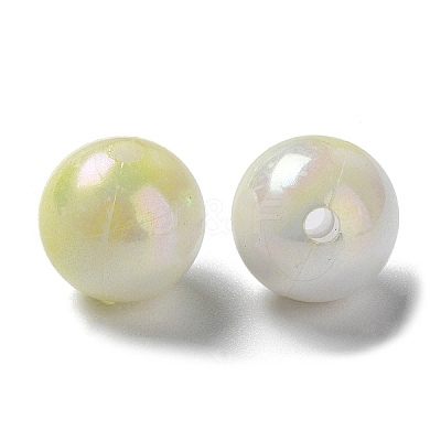 Two Tone Opaque Acrylic Beads SACR-P024-01B-W07-1