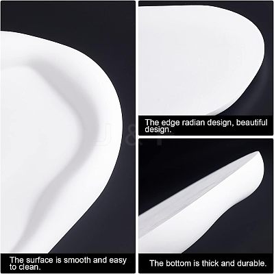 Gesso Jewelry Dish DJEW-WH0037-87-1