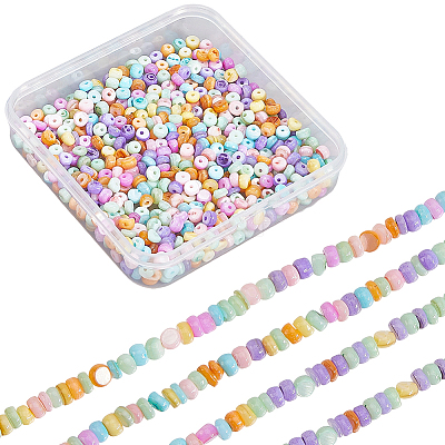 4 Strands Dyed Natural Freshwater Shell Beads Strands BSHE-SC0001-28-1