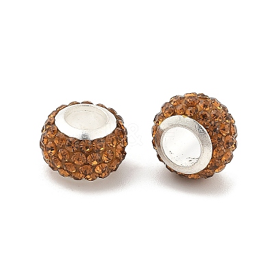 Rondelle Polymer Clay European Beads FIND-U001-01N-1