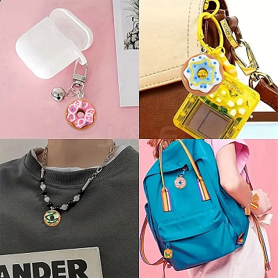 10Pcs Opaque Resin Pendants CRES-YW0001-45-1