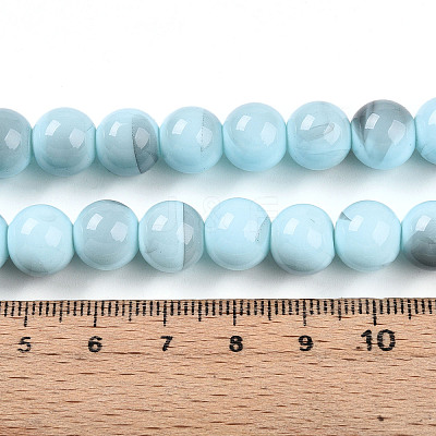 Baking Paint Glass Beads X1-DGLA-N013-10mm-03-1