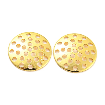 Rack Plating Finger Ring/Brooch Sieve Findings KK-P240-03B-G-1