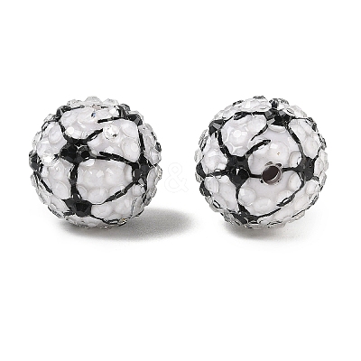 Sport Theme Opaque Acrylic Resin Beads MACR-U010-01C-1