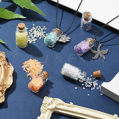 DIY Wish Bottle Earring Necklace Making Kit DIY-FS0005-52-1