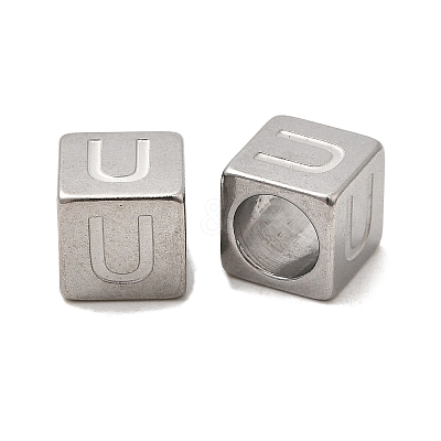 304 Stainless Steel European Beads STAS-D382-02U-P-1