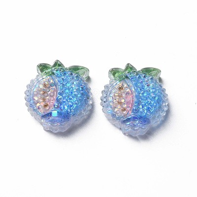 Transparent Epoxy Resin Cabochons CRES-S365-14-1