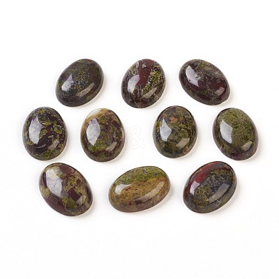 Natural Dragon Blood Stone Cabochons G-G769-04B-1