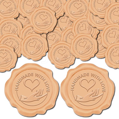 100Pcs Adhesive Wax Seal Stickers DIY-CP0011-01D-1