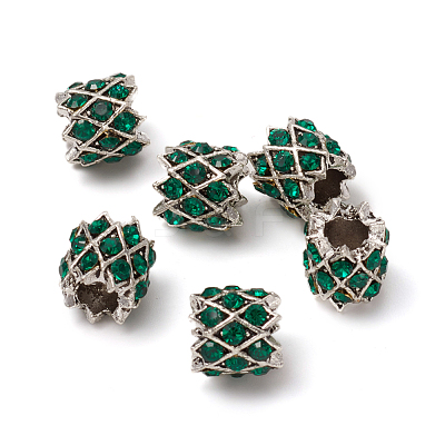 Antique Silver Plated Alloy European Beads MPDL-L030-K01-AS-1