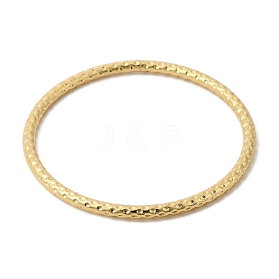 Hammered 304 Stainless Steel Bangles for Women BJEW-D408-03G-1