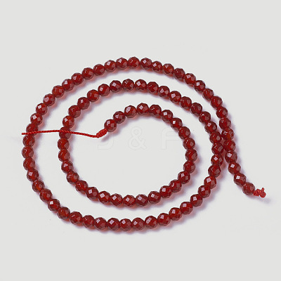Natural Carnelian Beads Strands G-F596-12A-4mm-1