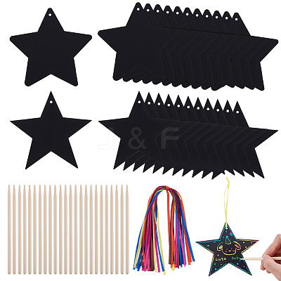 Star Scratch Crafts for Kids DIY-WH0740-68-1