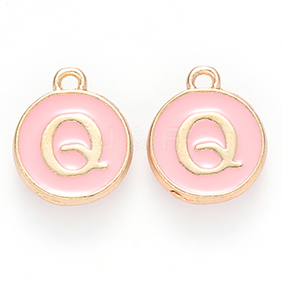 Golden Plated Alloy Enamel Charms X-ENAM-S118-07Q-1