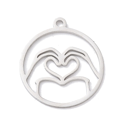 304 Stainless Steel Pendants STAS-Z131-01A-P-1
