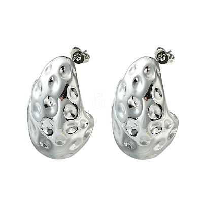Brass Stud Earring EJEW-C072-05P-1