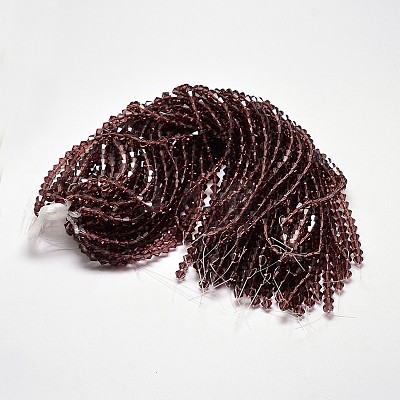 Transparent Glass Beads Strands EGLA-A039-T2mm-D05-1