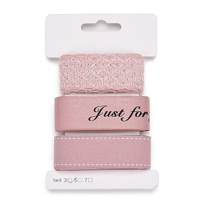 9 Yards 3 Styles Polyester Ribbon SRIB-A014-B01-1