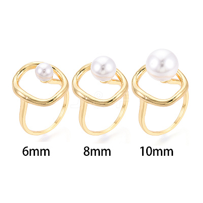 Oval Brass Cup Peg Ring Settings LS-KK-N274-38G-1