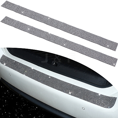 2Pcs Resin Rhinestone Glue Non-slip Car Door Stickers AJEW-GF0013-31B-1