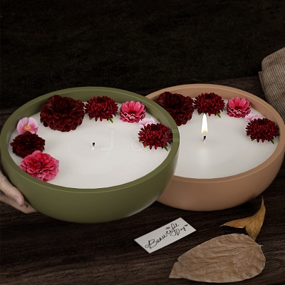 Round Concrete Candle Jar Mould PW-WG61924-01-1
