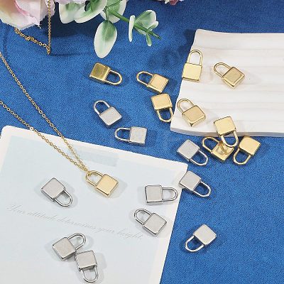 20Pcs 2 Colors 304 Stainless Steel Pendants STAS-CA0002-46-1