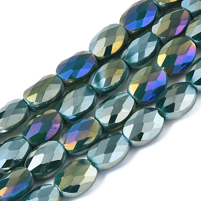 Electroplate Glass Beads Strands EGLA-S194-11A-A02-1
