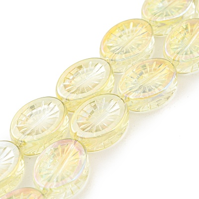 Electroplate Glass Bead Strands EGLA-G037-13A-FR01-1