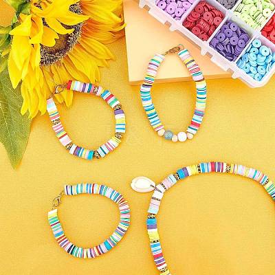 Handmade Polymer Clay Beads CLAY-JP0001-03-6mm-1