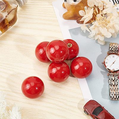 Plastic Round Beads KY-WH0001-009-1