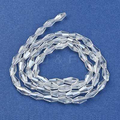 Electroplate Glass Beads Strands EGLA-R020-8x4mm-13-1