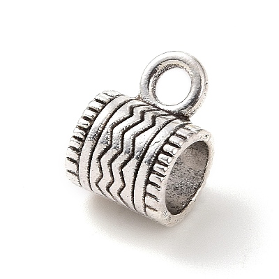 Tibetan Style Alloy Tube Bails PALLOY-P293-185-1