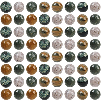 100Pcs Natural Indian Agate Beads G-SP0001-20C-1