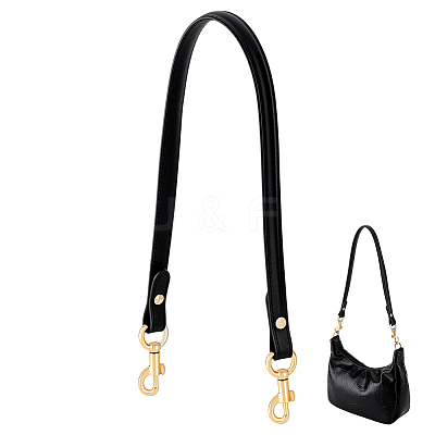 1Pc Cowhide Bag Handles with Alloy Clasps FIND-PH0028-16B-1