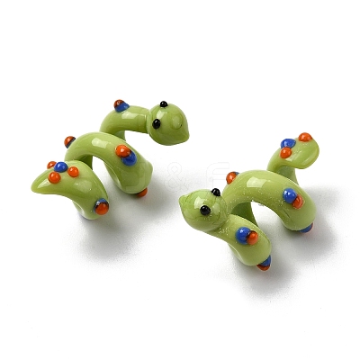 Handmade Lampwork Enamel Beads LAMP-K039-35E-1