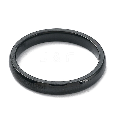Ion Plating(IP) 304 Stainless Steel Flat Plain Band Rings STAS-I160-D-B-1
